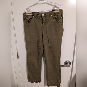Denver Hayes Hanna Curve-Tech High-Rise Pants Olive
